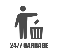 敷地内ゴミ置き場(24hr利用可)