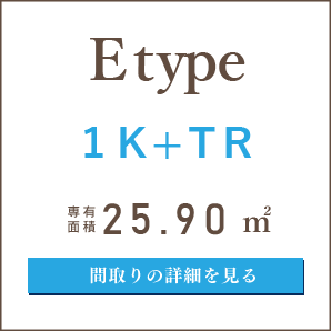Eタイプ、１K、間取りの詳細を見る