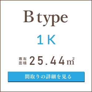 Bタイプ、１K、間取りの詳細を見る